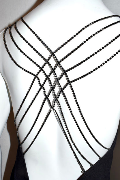 Veronique Branquinho dress with sequin chain back