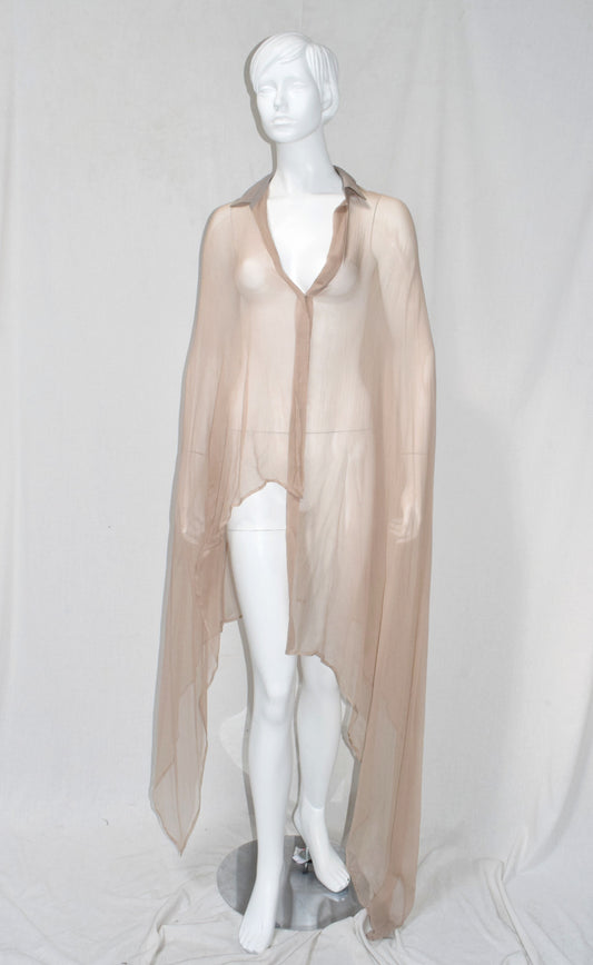 Haider Ackermann silk cape