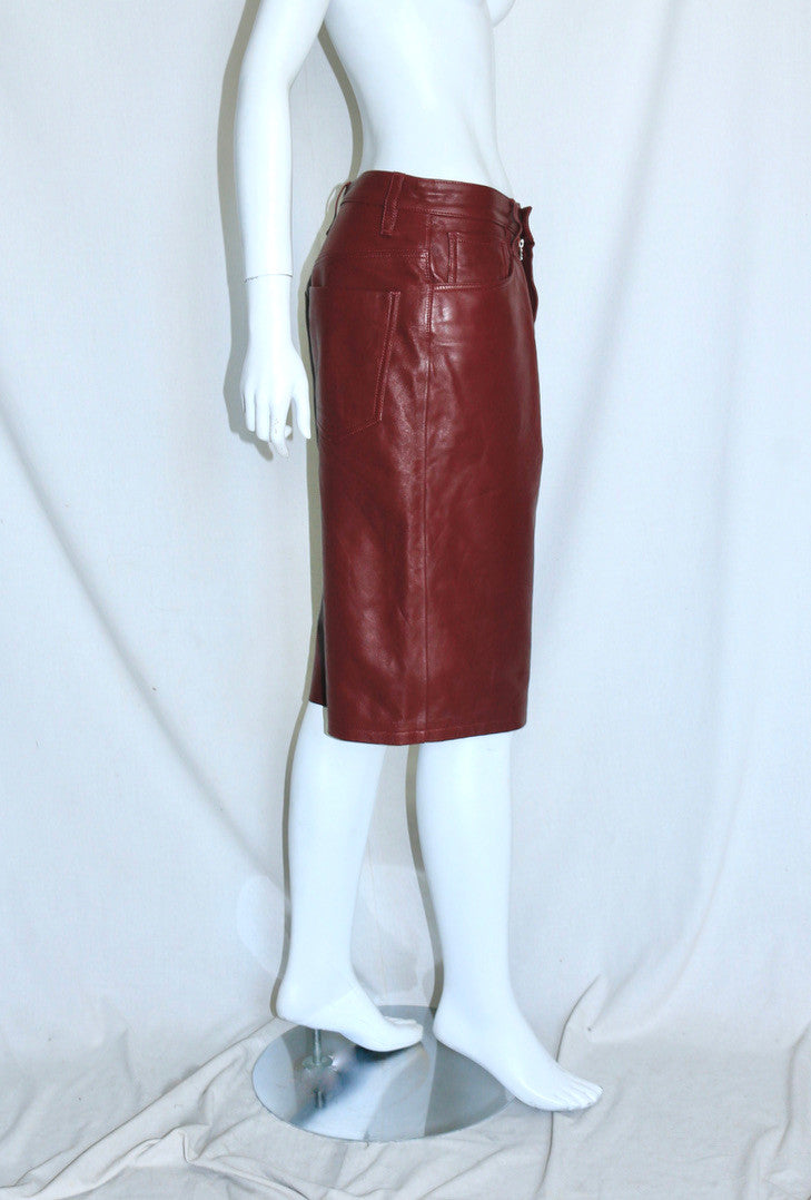 Dries Van Noten leather bermuda shorts
