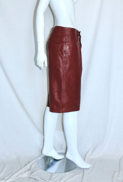 Dries Van Noten leather bermuda shorts