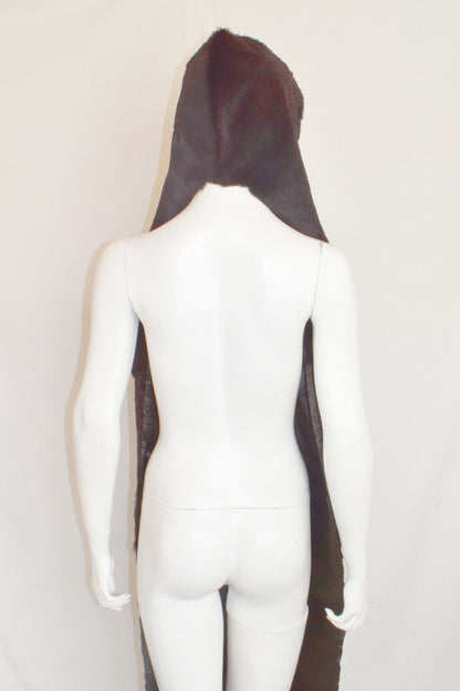 Veronique Branquinho fur hood scarf