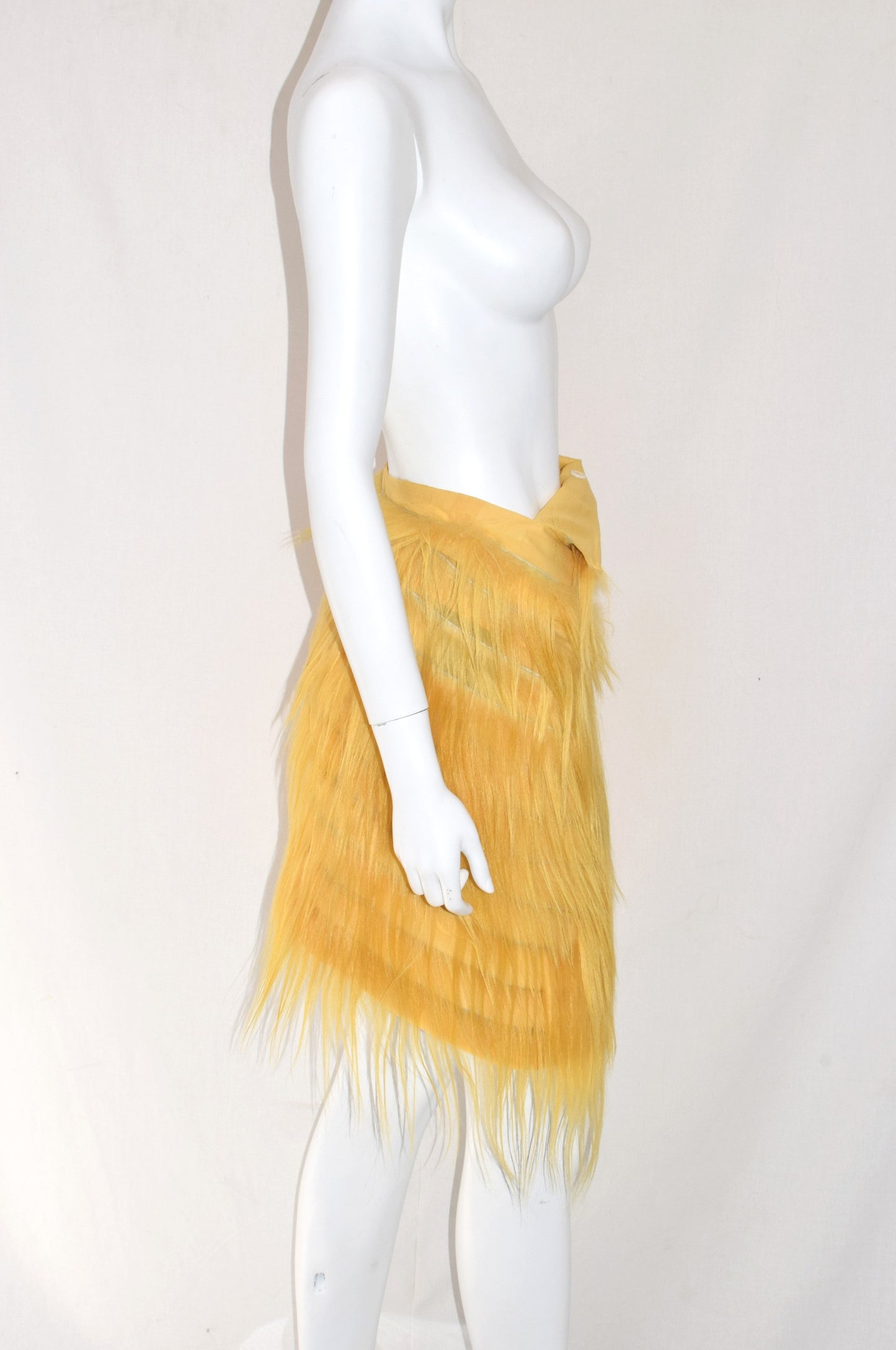 Ann Demeulemeester fur wrap skirt AW11