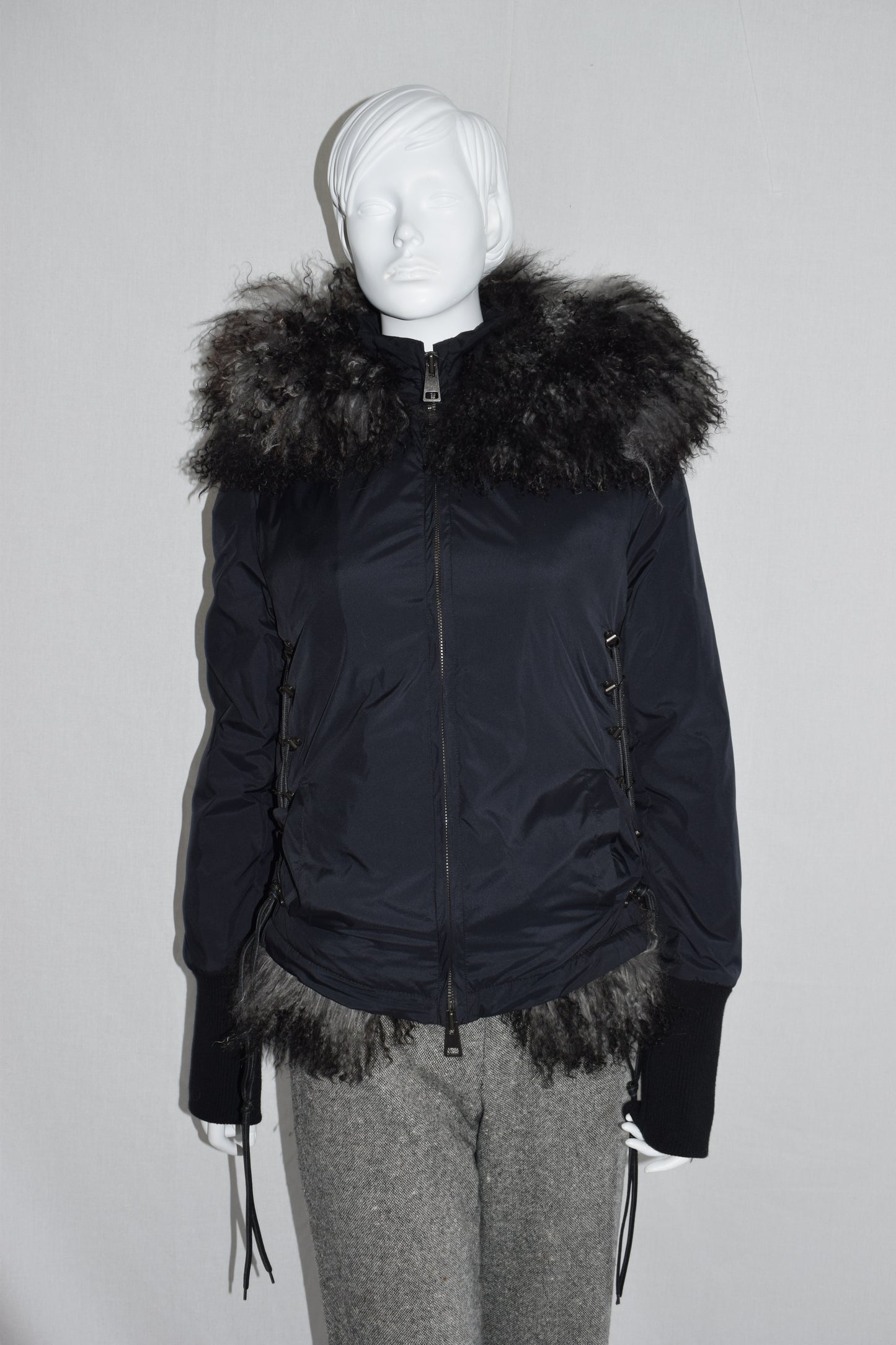 A.F. Vandevorst fur hood jacket AW15