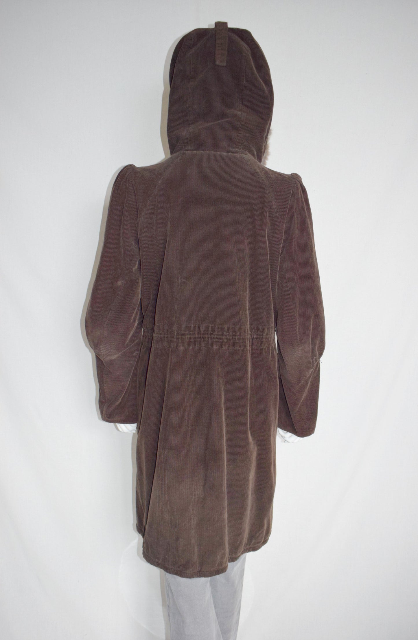 Veronique Branquinho corduroy parka coat AW04