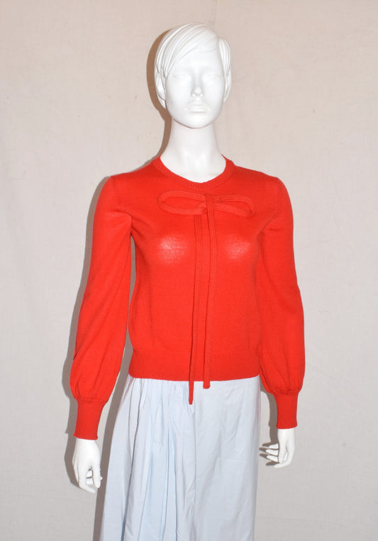Dirk Van Saene wool jumper with bow