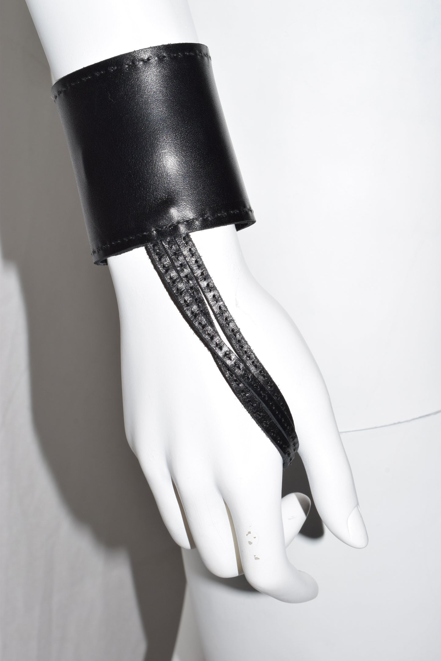 Ann Demeulemeester leather handcuffs