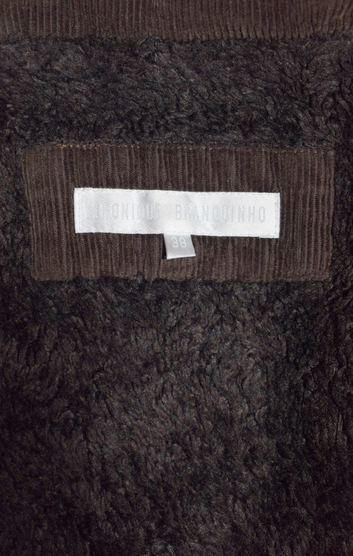 Veronique Branquinho corduroy parka coat AW04