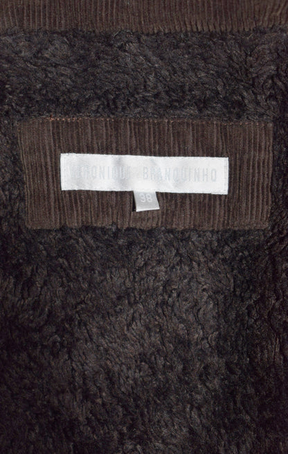 Veronique Branquinho corduroy parka coat AW04