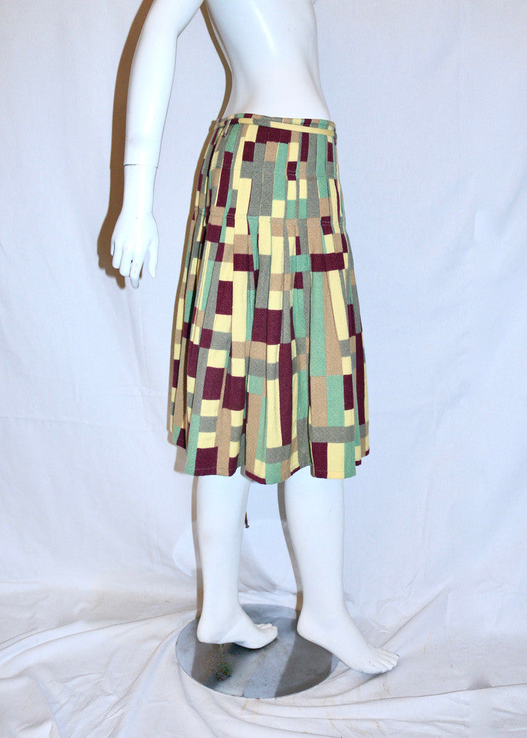 Dries Van Noten midi wrap skirt