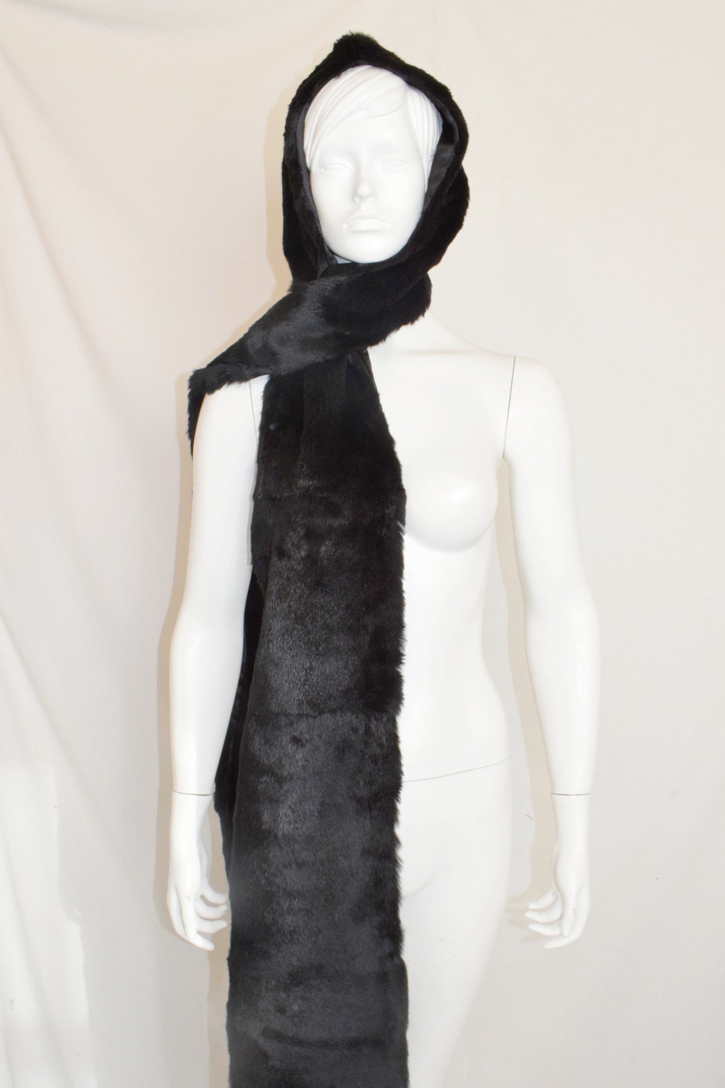 Veronique Branquinho fur hood scarf