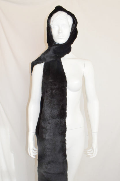 Veronique Branquinho fur hood scarf
