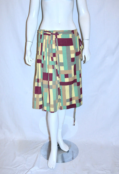 Dries Van Noten midi wrap skirt