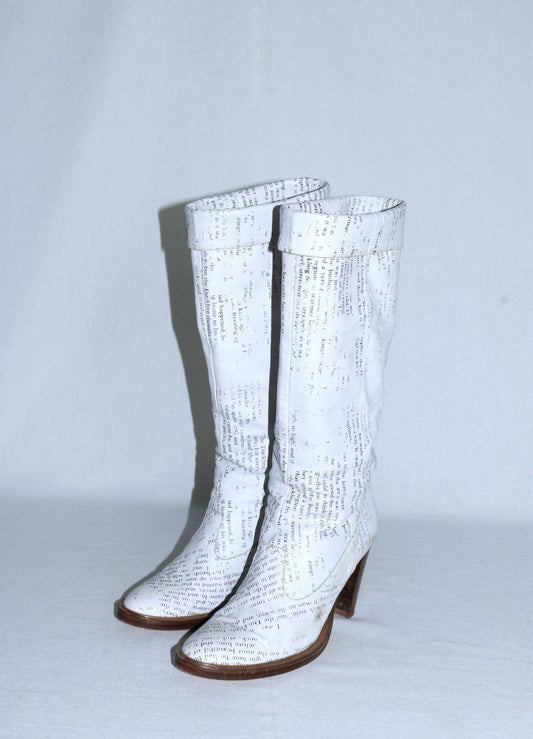 A.F. Vandevorst newspaper boots SS06