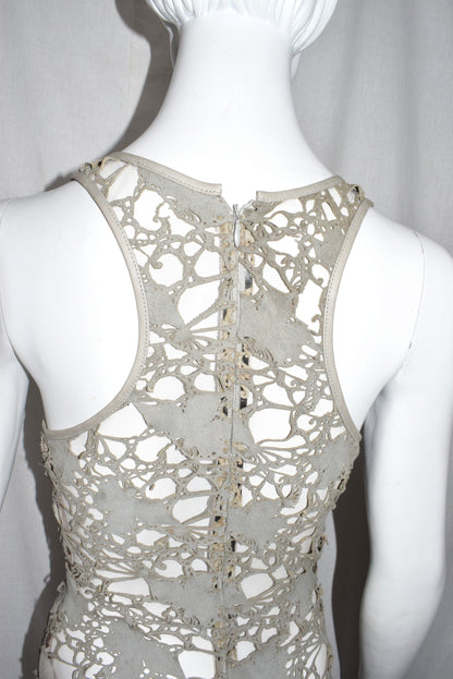 Haider Ackermann lasercut tank suit