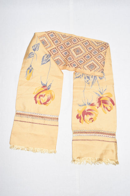 Dries Van Noten silk embroidered scarf