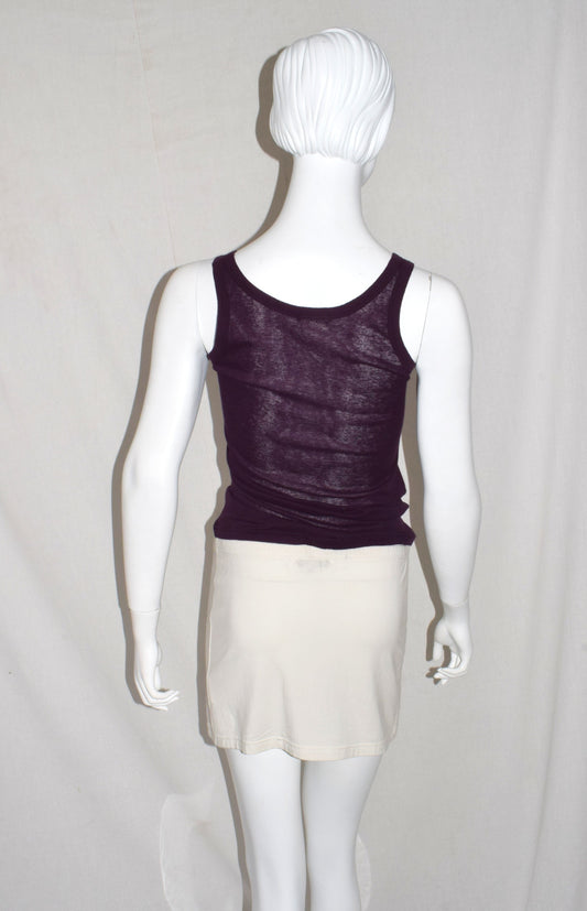 Ann Demeulemeester jersey mini skirt