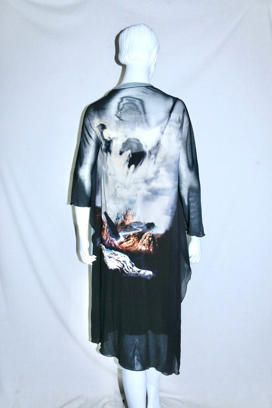 Maison Martin Margiela horse print cape SS08