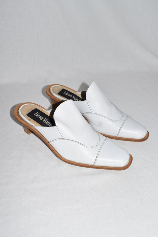 Lieve van Gorp leather mules