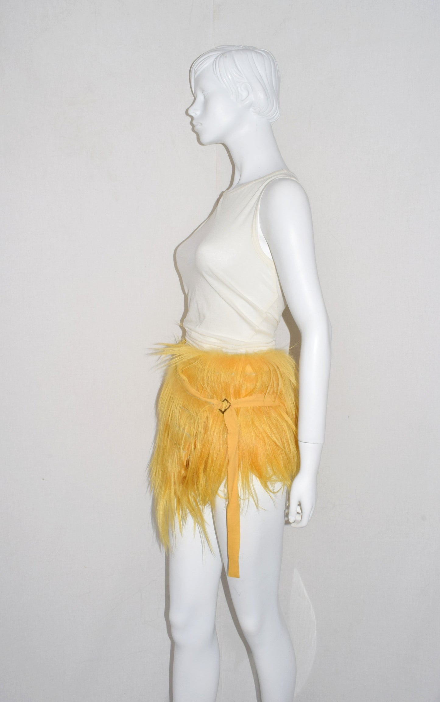 Ann Demeulemeester fur wrap skirt AW11