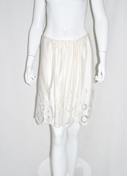 Ann Demeulemeester silk midi skirt