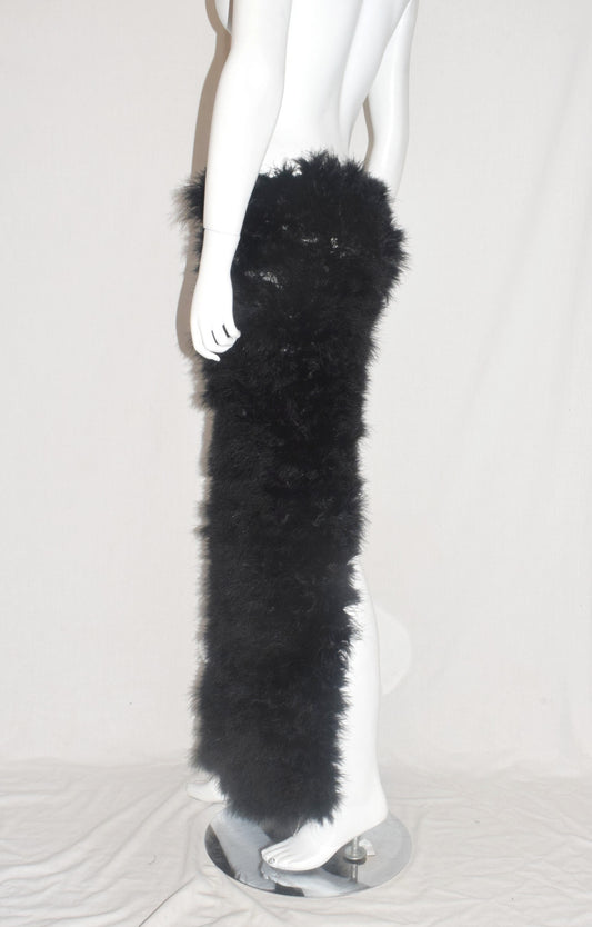 Ann Demeulemeester feathered skirt