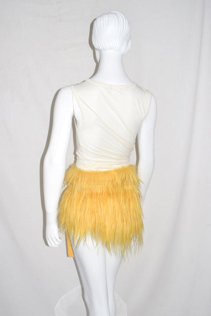 Ann Demeulemeester fur wrap skirt AW11