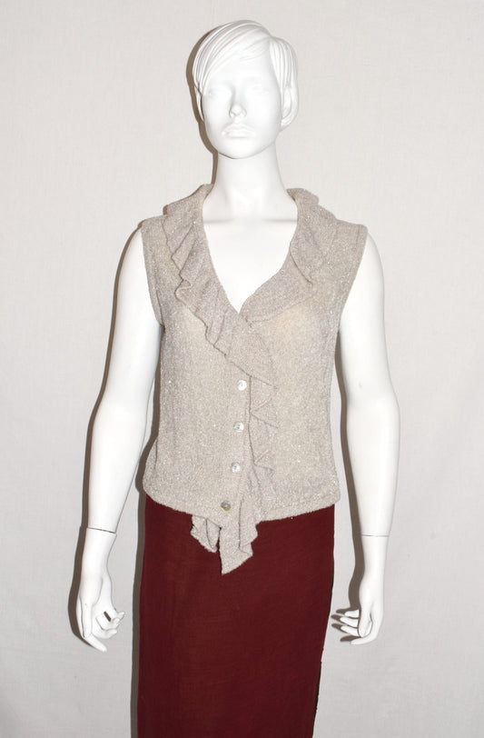 Dries Van Noten silver vest