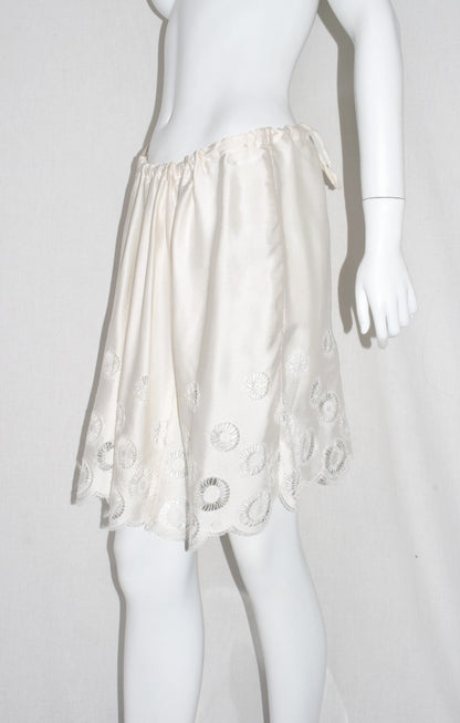 Ann Demeulemeester silk midi skirt