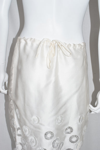Ann Demeulemeester silk midi skirt