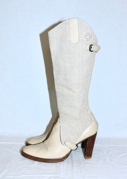 A.F Vandevorst boots with chaps