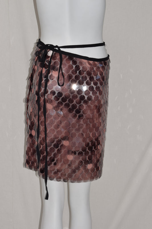 Ann Demeulemeester sequin wrap skirt