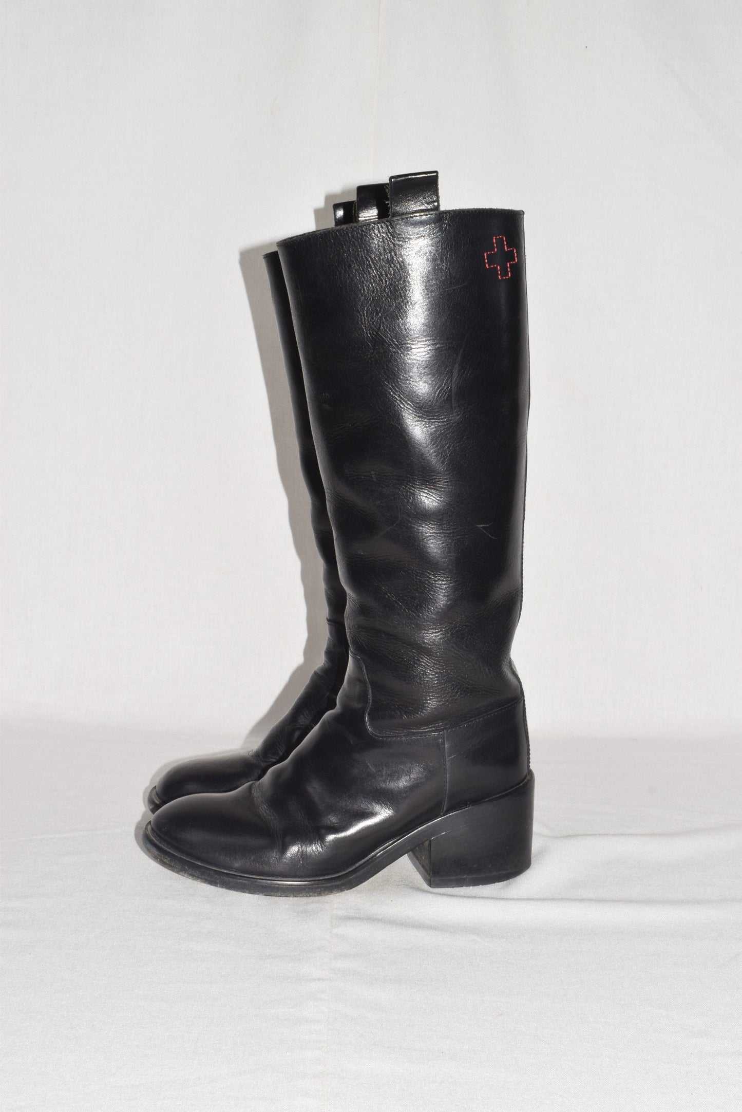 A.F. Vandevorst leather riding boots