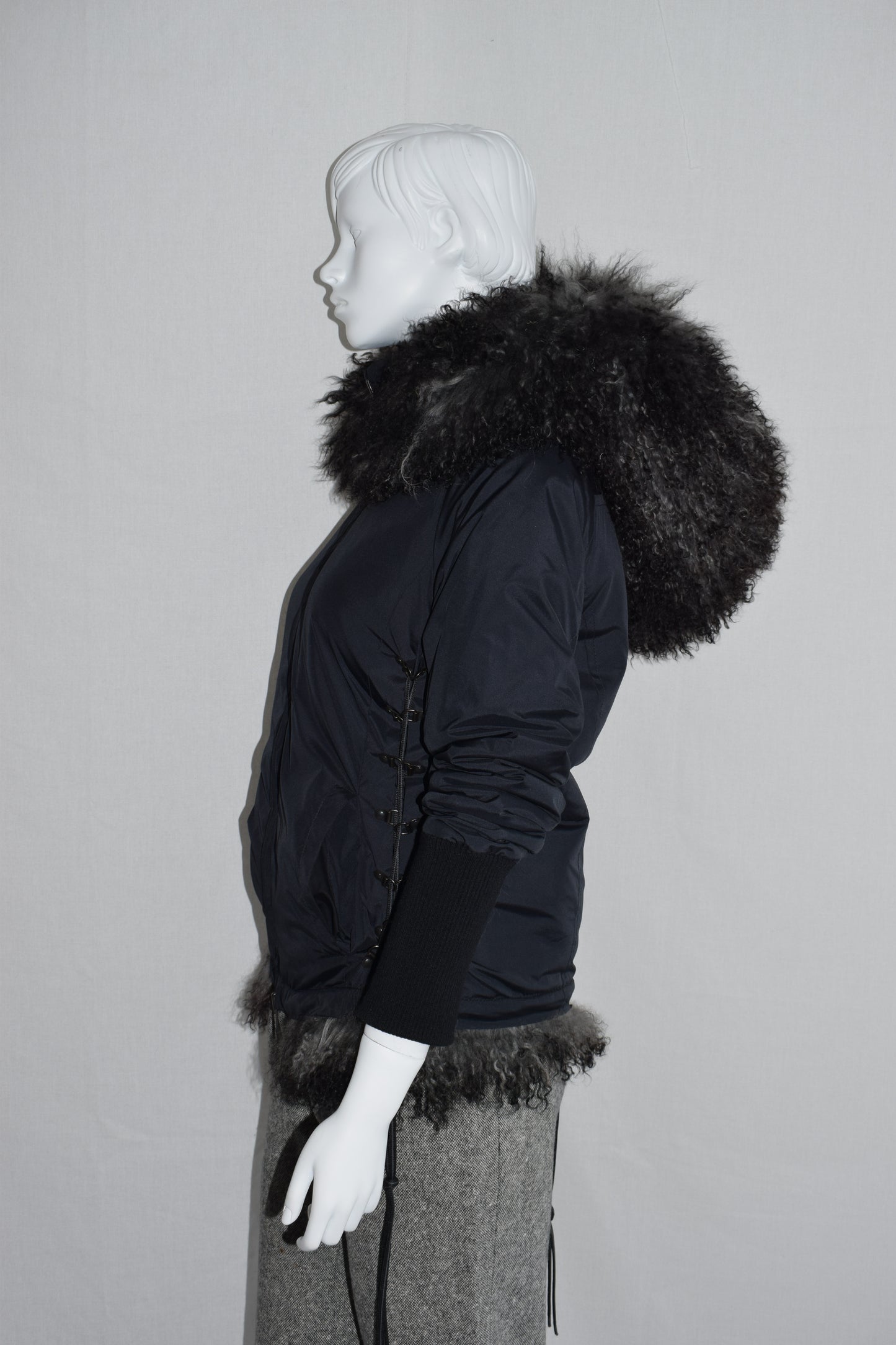 A.F. Vandevorst fur hood jacket AW15
