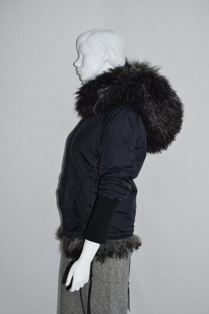 A.F. Vandevorst fur hood jacket AW15