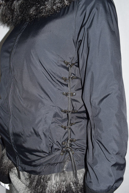 A.F. Vandevorst fur hood jacket AW15