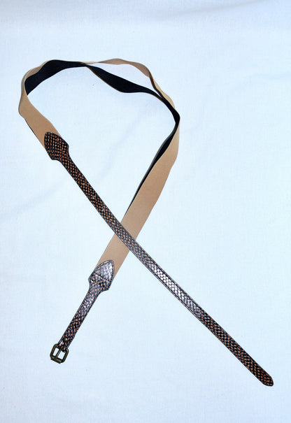Dries Van Noten double elastic belt
