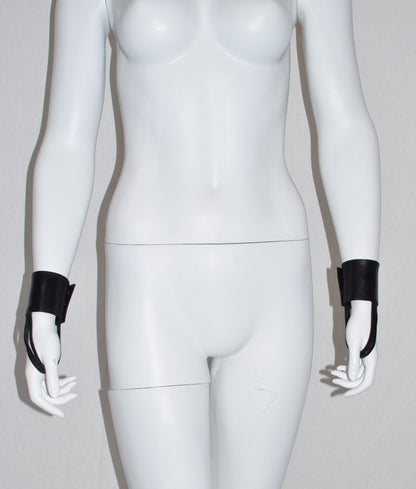 Ann Demeulemeester leather handcuffs