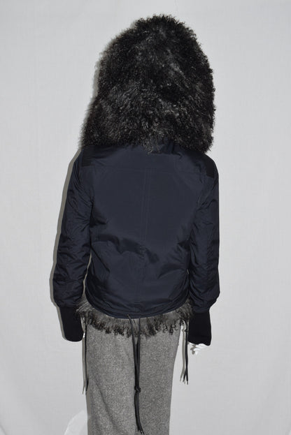A.F. Vandevorst fur hood jacket AW15