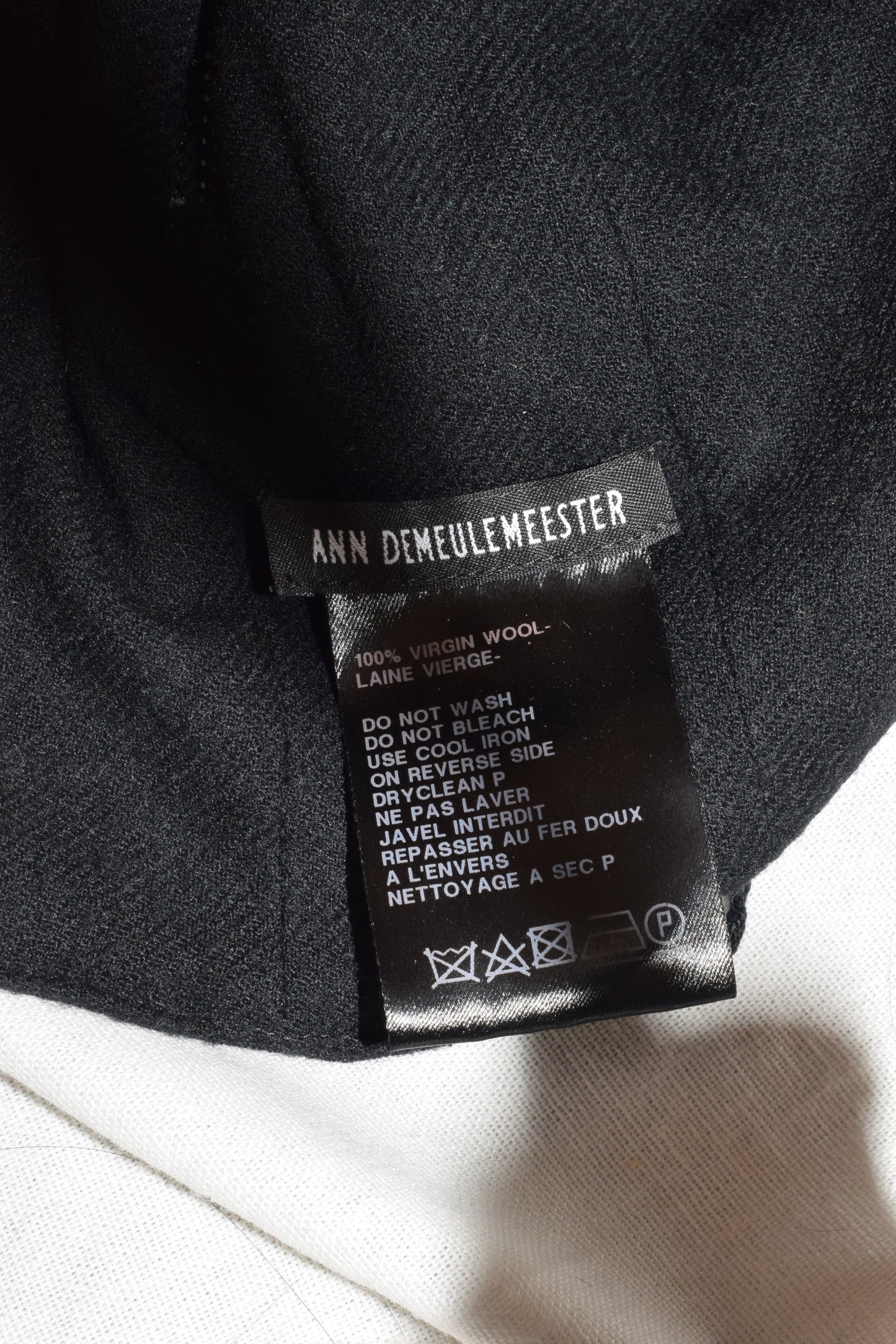 Ann Demeulemeester embroidered hood