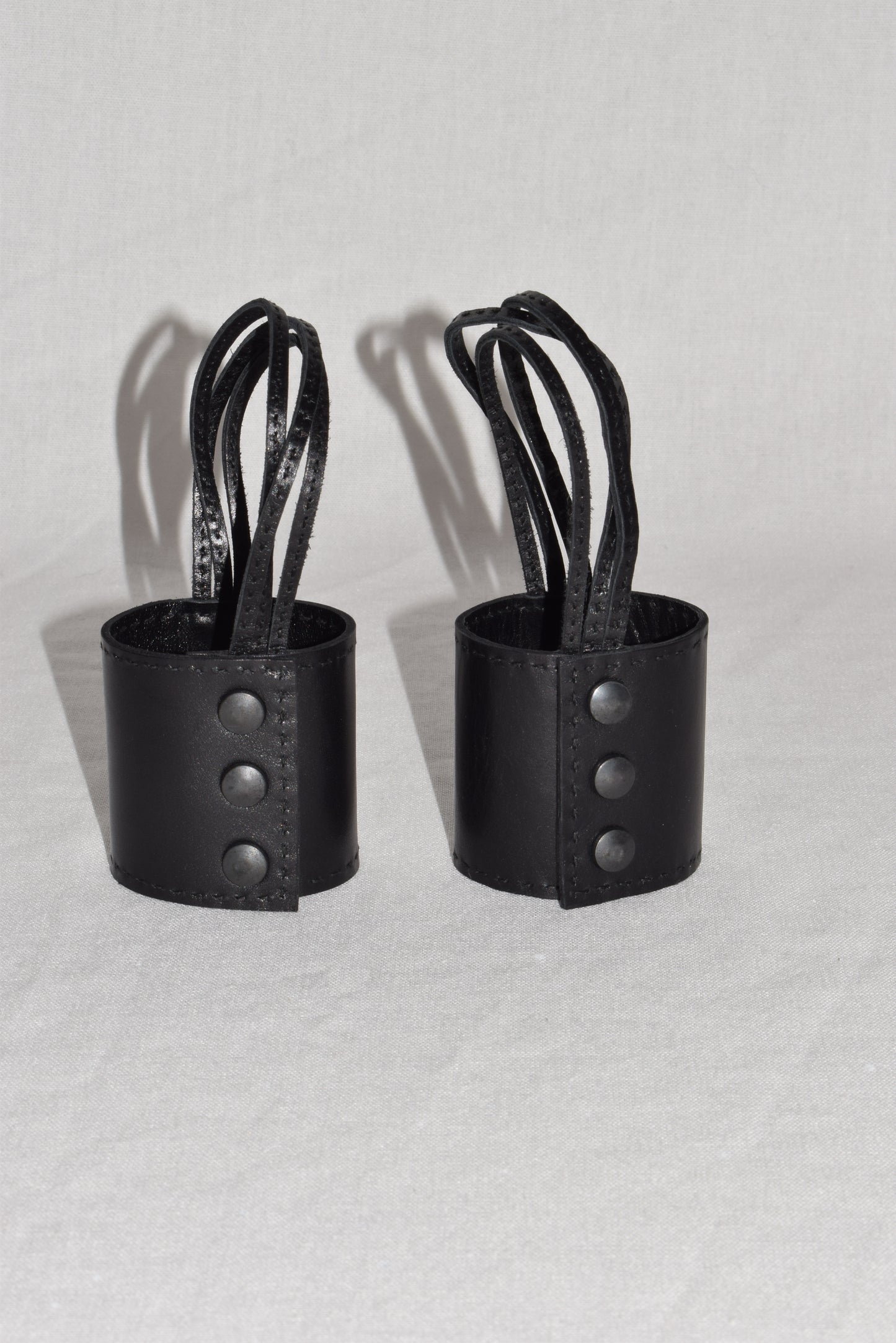 Ann Demeulemeester leather handcuffs