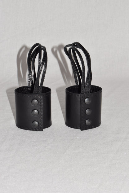 Ann Demeulemeester leather handcuffs
