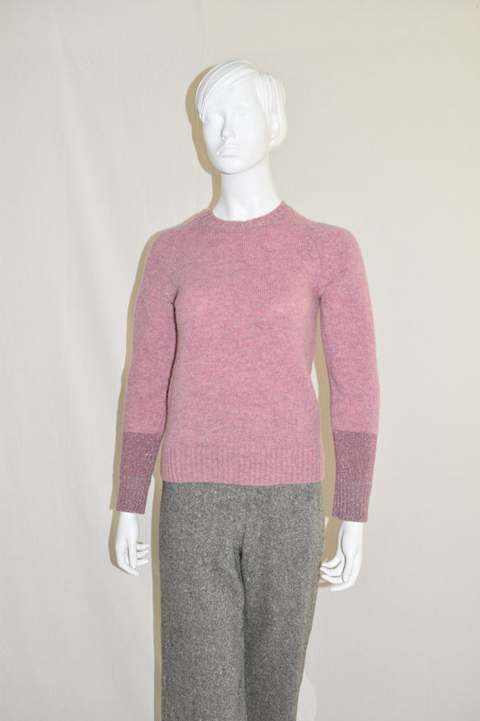 Dries van Noten pink wool sweater