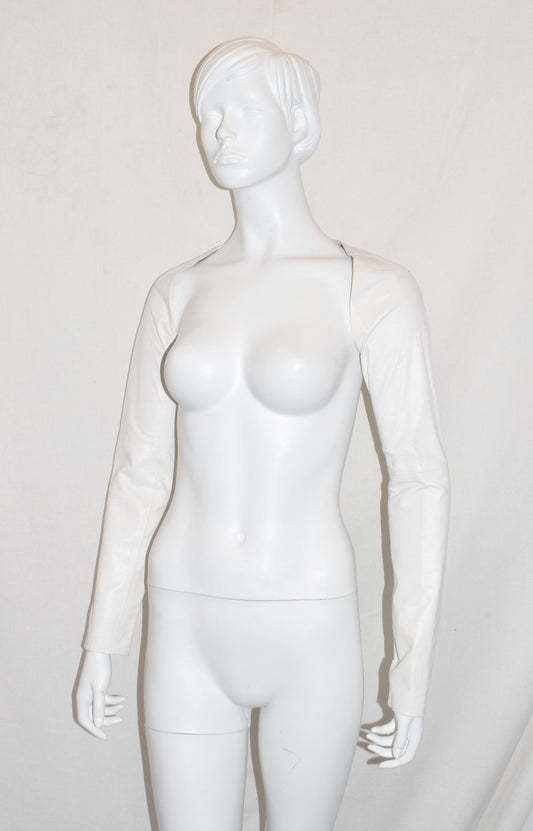 Ann Demeulemeester leather sleeves