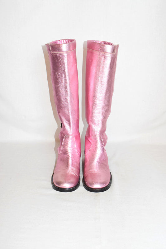 A.F. Vandevorst riding boots with buckles