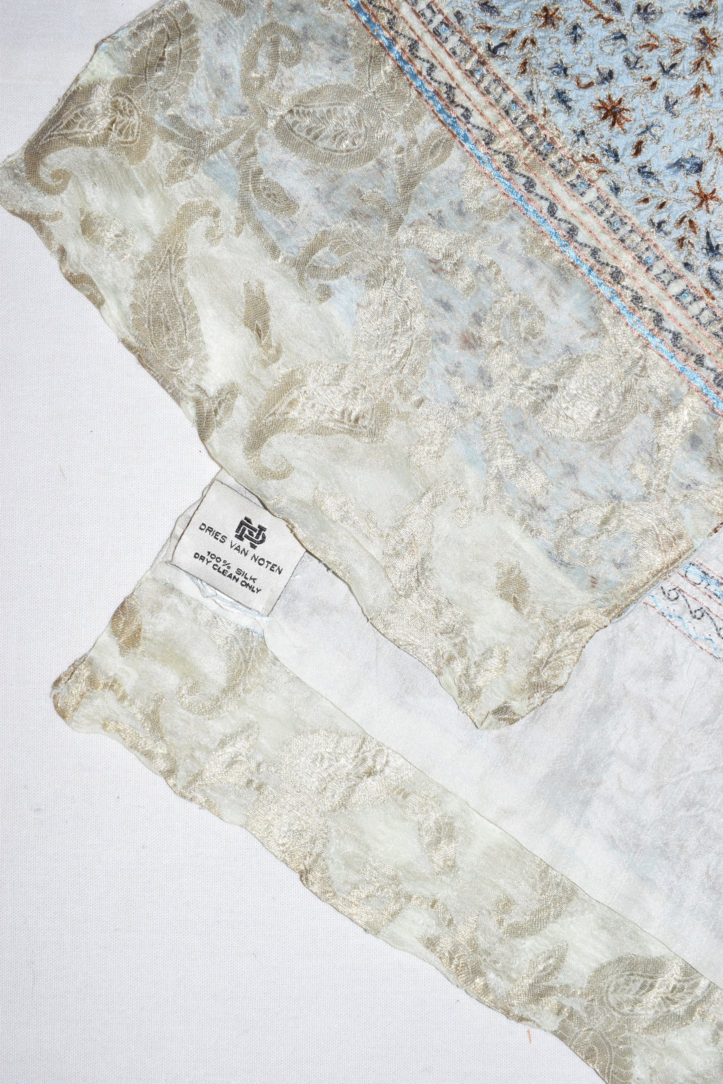 Dries Van Noten embroidered scarf