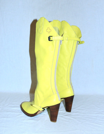 A.F Vandevorst chapped boots