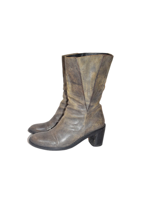 Ann Demeulemeester leather boots