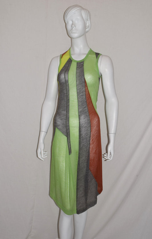 Comme des Garçons sheer multicoloured dress