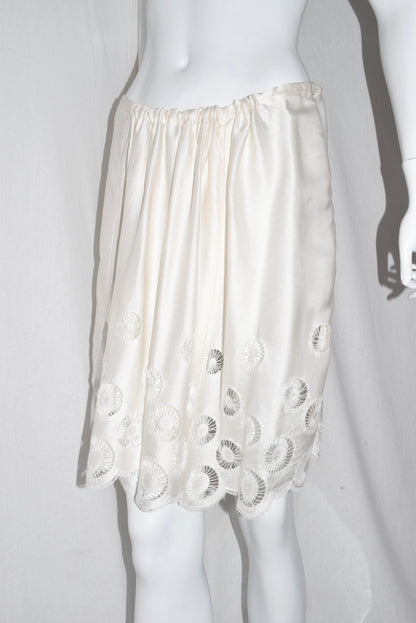 Ann Demeulemeester silk midi skirt