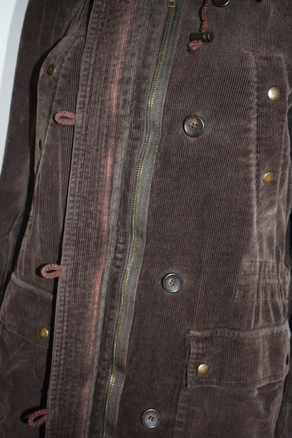 Veronique Branquinho corduroy parka coat AW04